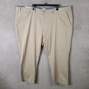 Mutual Weave Pants Mens 54x30 Beige The Officer Chino Relaxed Straight Khaki NEW